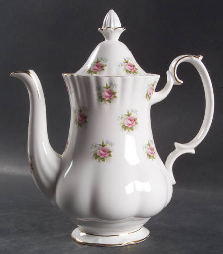Forget Me Not Rose Small Coffee Pot & Lid