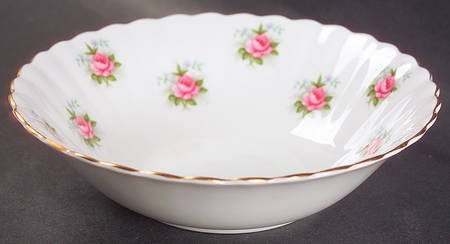 Forget Me Not Rose Coupe Cereal Bowl