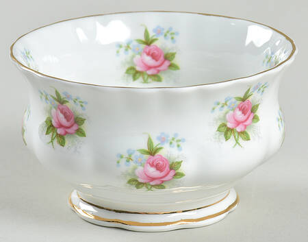 Forget Me Not Rose Open Sugar Bowl