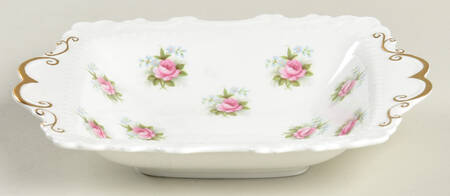 Forget Me Not Rose Small Square Sweet Meat Dish