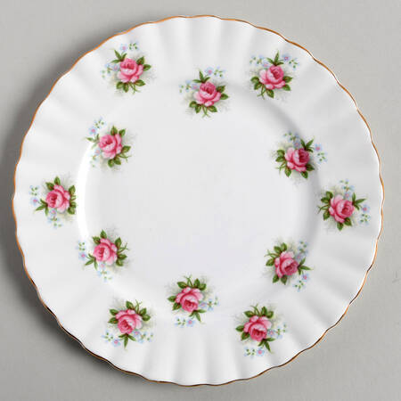 Forget Me Not Rose Round Butter No Lid