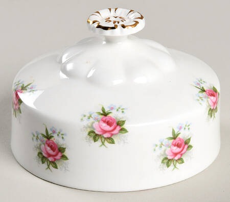 Forget Me Not Rose Lid for Round Butter
