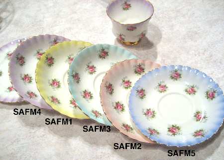 Forget Me Not Rose Saucer for Footed Cup