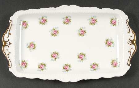 Forget Me Not Rose Large Sandwich Tray