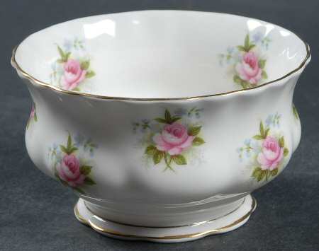 Forget Me Not Rose Mini Open Sugar Bowl