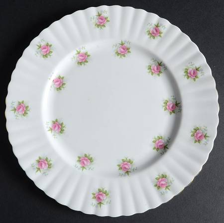 Forget Me Not Rose Luncheon Plate