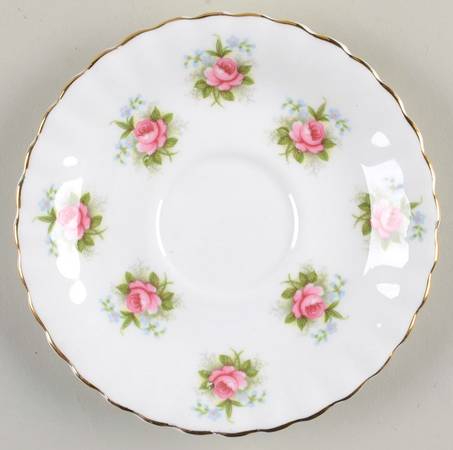 Forget Me Not Rose Saucer for Demitasse Cup