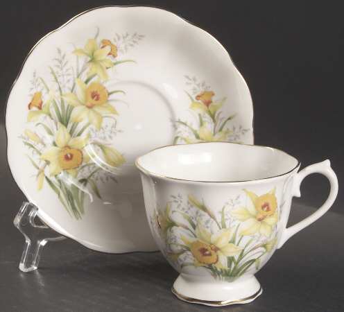 Friendship Series Footed Cup & Saucer Set