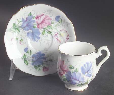 Friendship Series Footed Demitasse Cup & Saucer Set