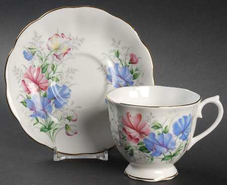 Friendship Series Footed Cup & Saucer Set