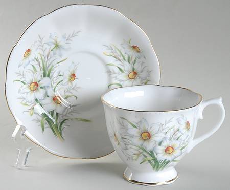 Friendship Series Footed Cup & Saucer Set