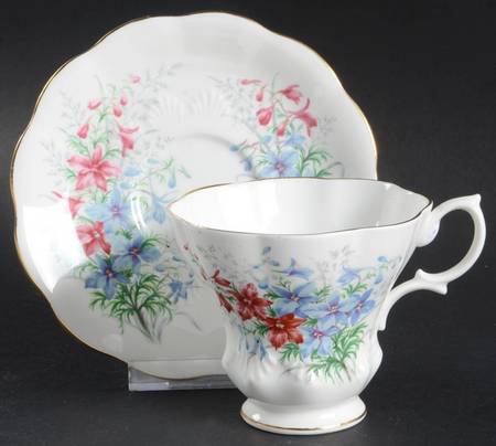 Friendship Series Footed Cup & Saucer Set