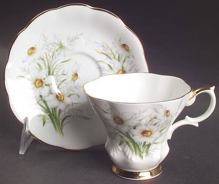 Friendship Series Footed Cup & Saucer Set