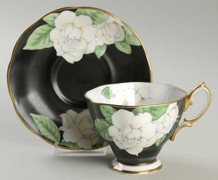 The Gardenia Footed Cup & Saucer Set