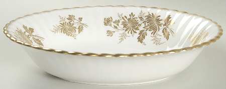 Golden Glory 9" Oval Vegetable Bowl