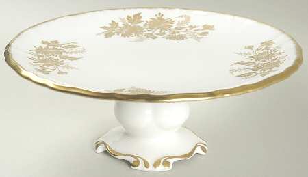 Golden Glory 9" Diameter Pedestal Cake Stand