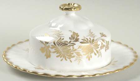 Golden Glory Round Covered Butter