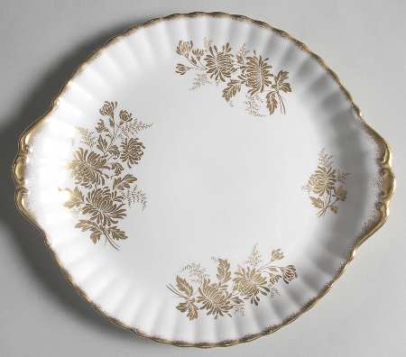 Golden Glory Handled Cake Plate