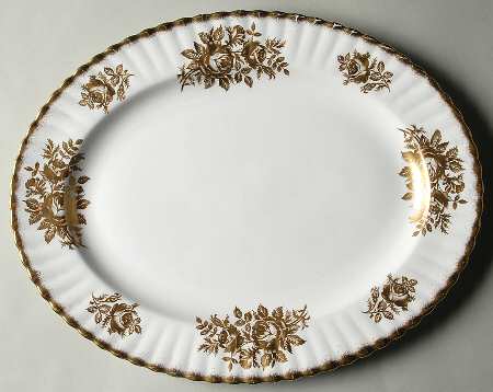 Golden Glory 15" Oval Serving Platter