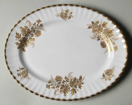Golden Glory 13" Oval Serving Platter