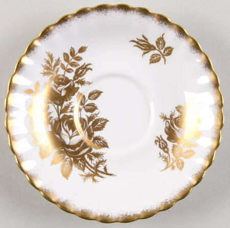 Golden Rose Saucer
