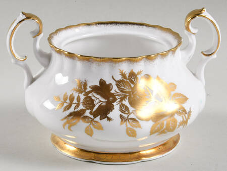 Golden Rose Sugar Bowl No Lid