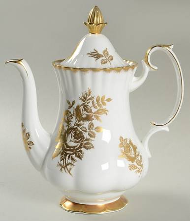 Golden Rose Mini Coffee Pot & Lid