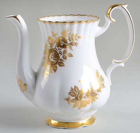 Golden Rose Coffee Pot No Lid