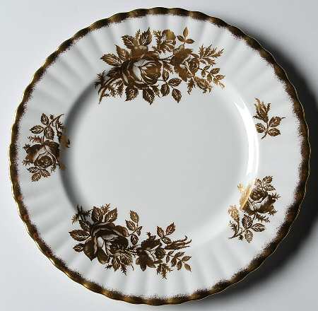 Golden Rose Salad Plate