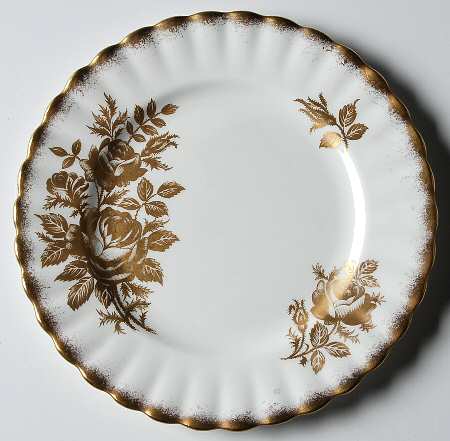 Golden Rose Bread & Butter Plate