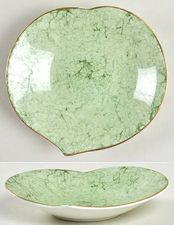 Gossamer Green Heart Shaped Dish