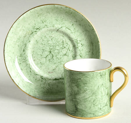 Gossamer Green Flat Demitasse Cup & Saucer Set