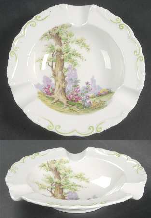 Greenwood Tree (Green Trim) Small Ashtray