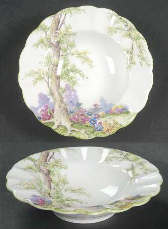Greenwood Tree (Green Trim) Nut Dish