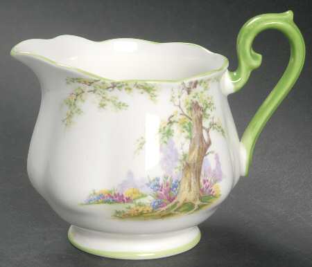 Greenwood Tree (Green Trim) Creamer