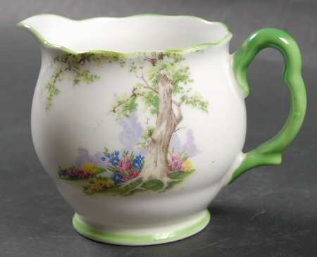Greenwood Tree (Green Trim) Creamer