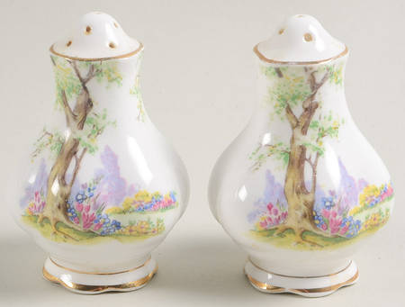 Greenwood Tree (Gold Trim) Salt & Pepper Set