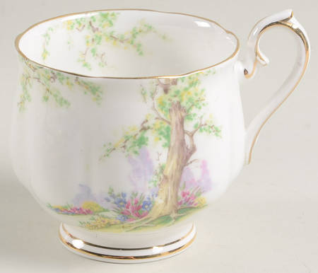 Greenwood Tree (Gold Trim) Footed Cup