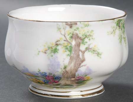 Greenwood Tree (Gold Trim) Mini Open Sugar Bowl
