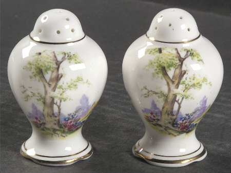 Greenwood Tree (Gold Trim) Salt & Pepper Set