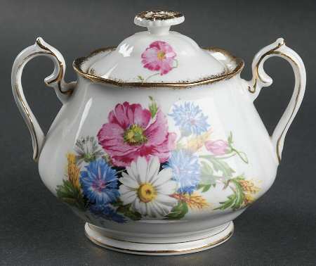 Harvest Bouquet Sugar Bowl & Lid