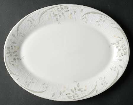 Hazy Dawn 13" Oval Serving Platter