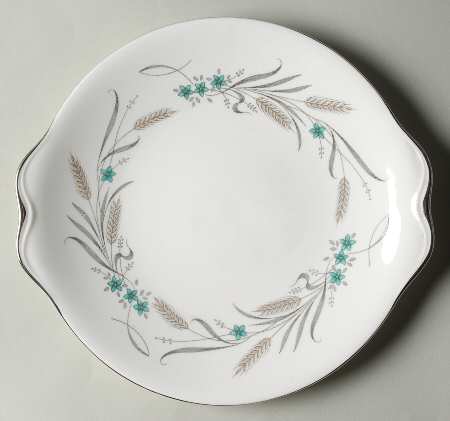 Harvest Song Handled Cake Plate