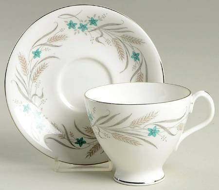 Harvest Song Footed Cup & Saucer Set