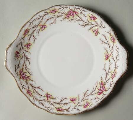 Heather Bell Handled Cake Plate