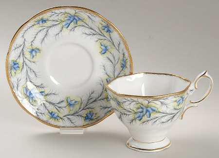 Heather Bell Footed Cup & Saucer Set