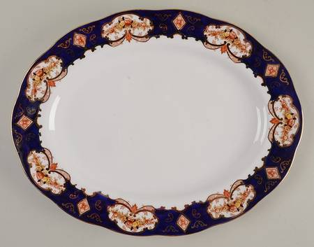 Heirloom (Bone China Stamp) 15" Oval Serving Platter