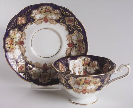 Heirloom (Bone China Stamp) Footed Cup & Saucer Set