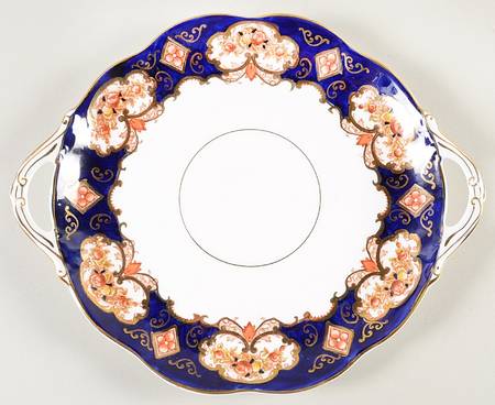 Heirloom (Bone China Stamp) Handled Cake Plate