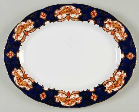 Heirloom (Bone China Stamp) 13" Oval Serving Platter